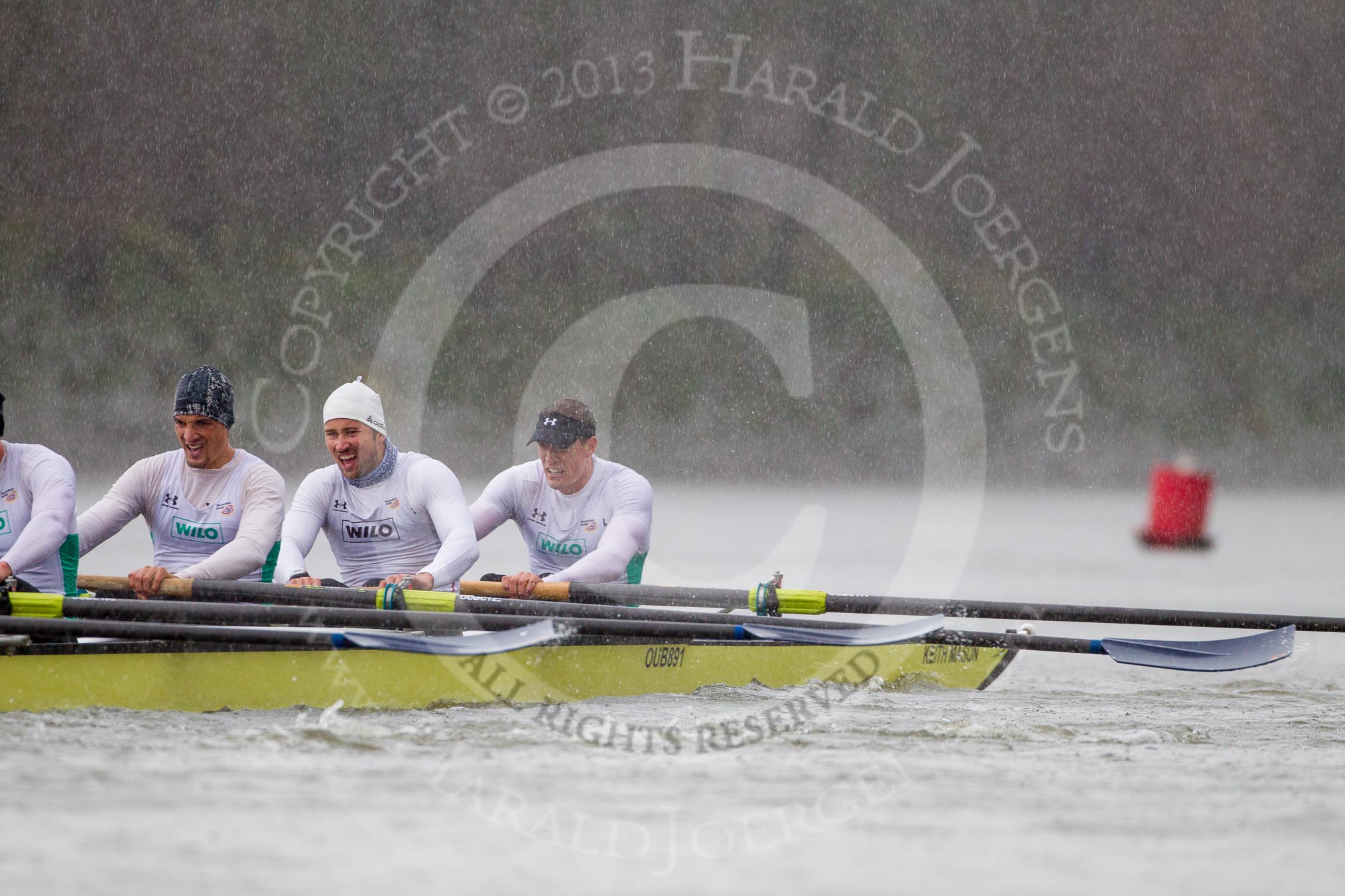 The Boat Race season 2013 - fixture OUBC vs German Eight.
River Thames,
London SW15,

United Kingdom,
on 17 March 2013 at 15:10, image #101