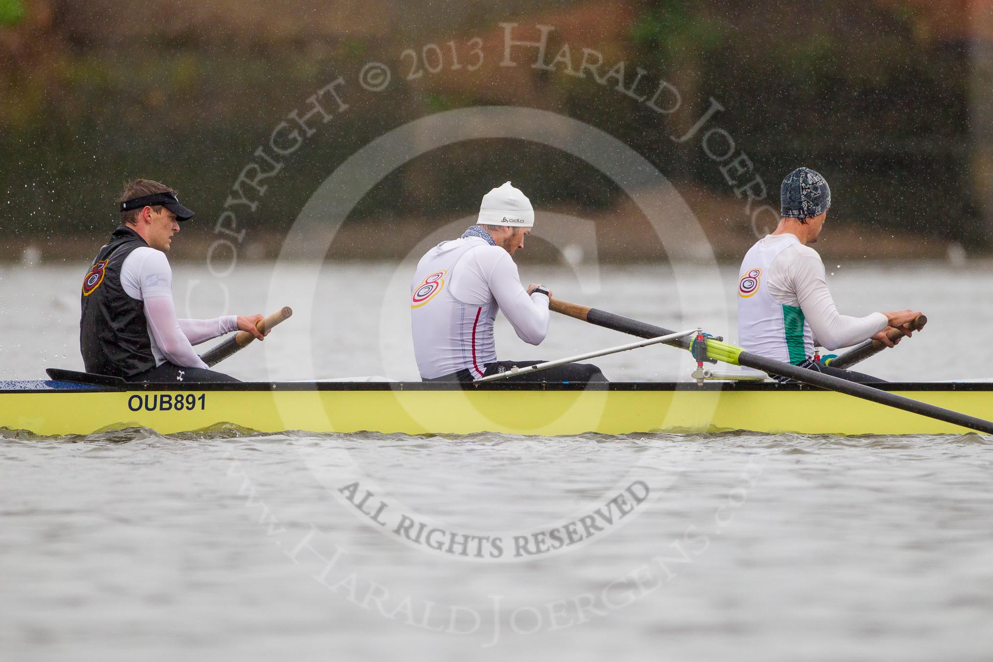 The Boat Race season 2013 - fixture OUBC vs German Eight.
River Thames,
London SW15,

United Kingdom,
on 17 March 2013 at 15:20, image #119