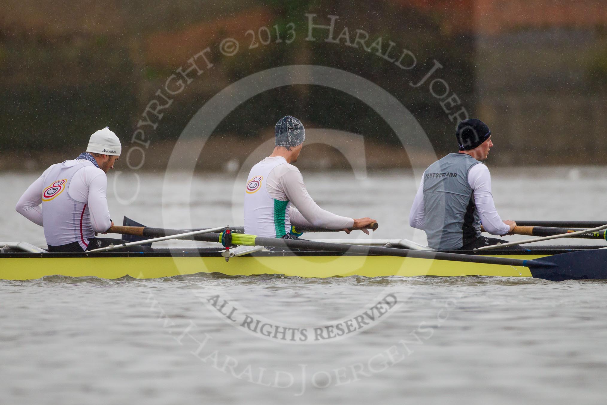 The Boat Race season 2013 - fixture OUBC vs German Eight.
River Thames,
London SW15,

United Kingdom,
on 17 March 2013 at 15:20, image #120