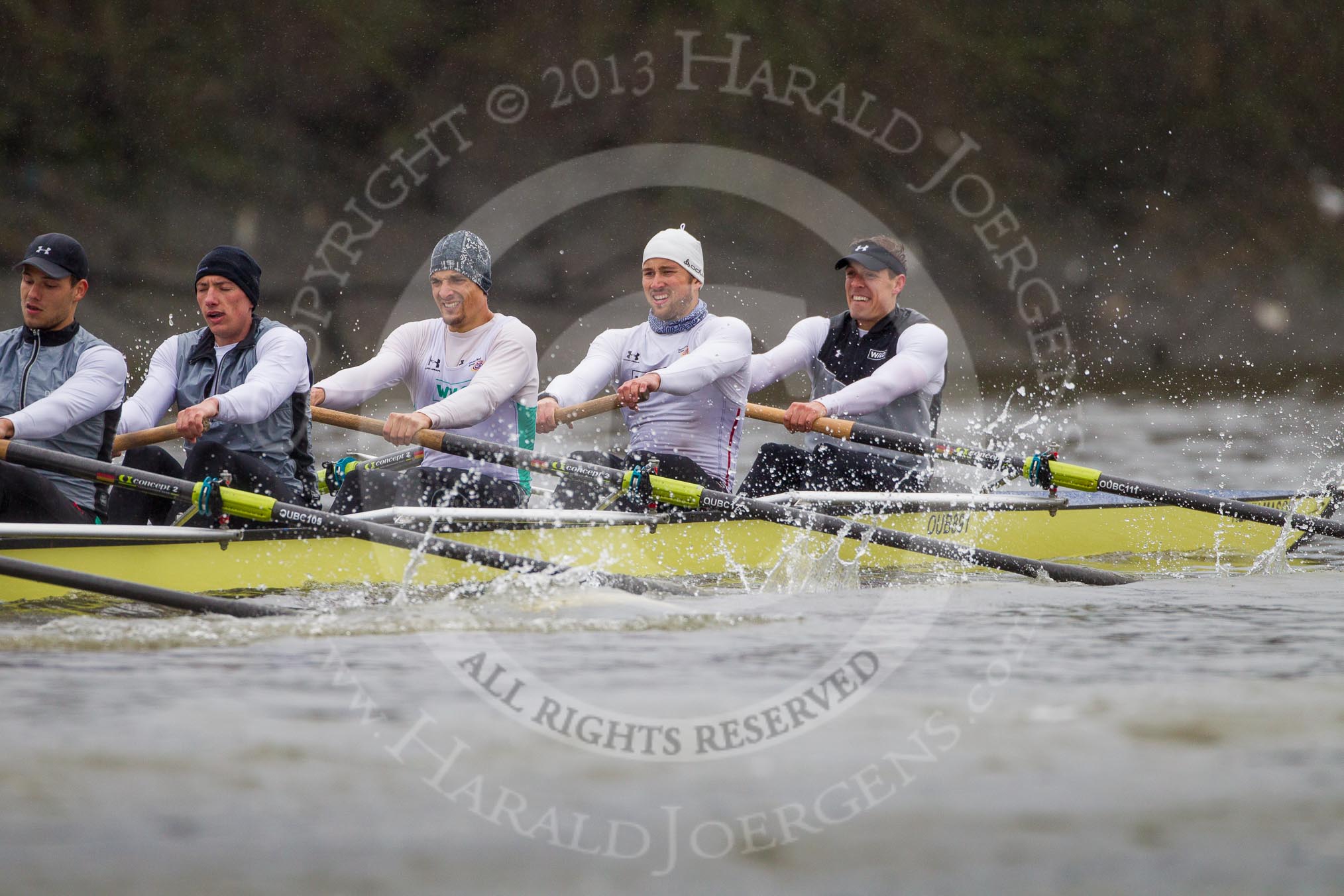 The Boat Race season 2013 - fixture OUBC vs German Eight.
River Thames,
London SW15,

United Kingdom,
on 17 March 2013 at 15:25, image #130