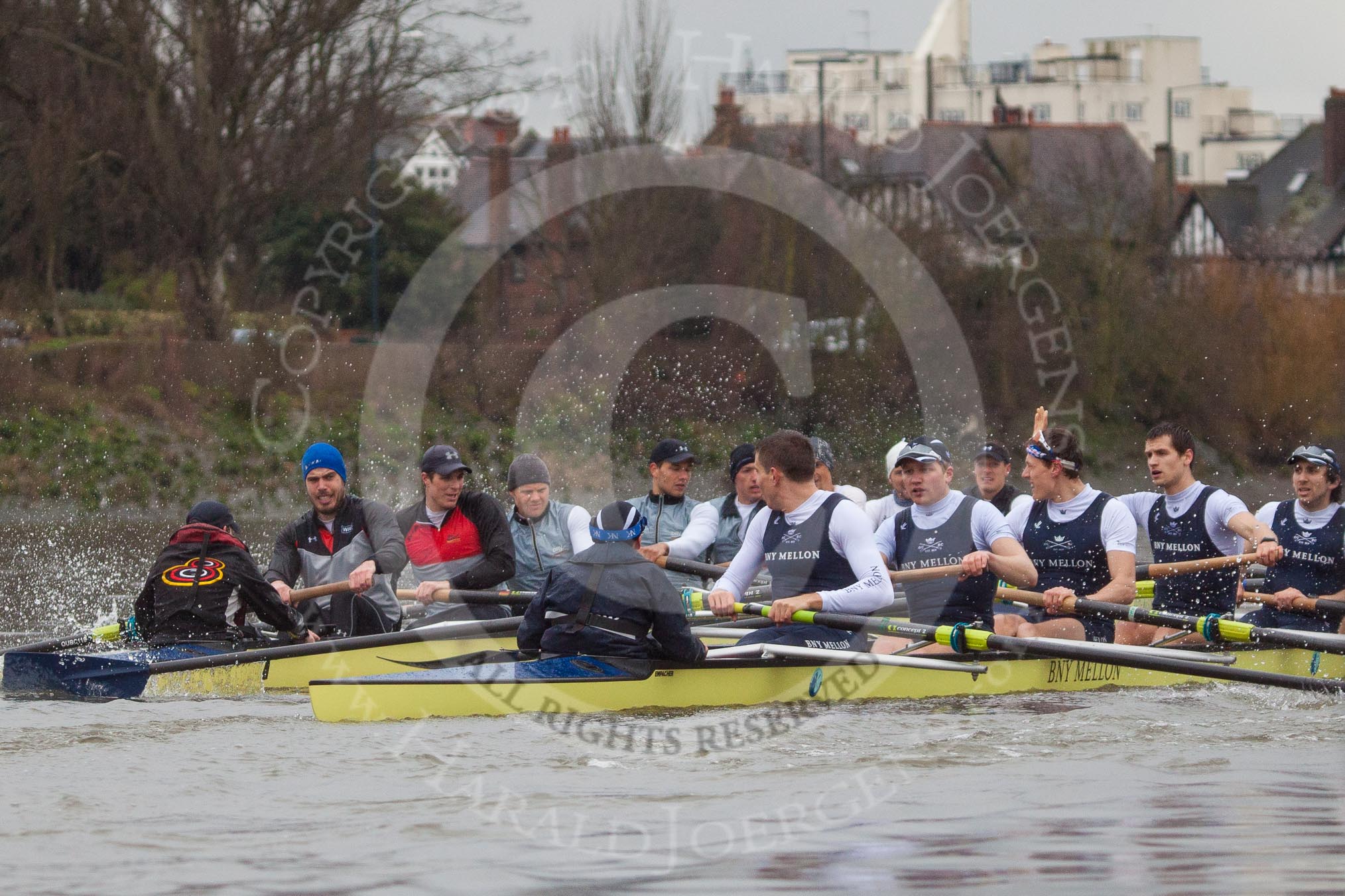 The Boat Race season 2013 - fixture OUBC vs German Eight.
River Thames,
London SW15,

United Kingdom,
on 17 March 2013 at 15:27, image #143