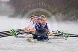 The Boat Race season 2013 - fixture OUBC vs German Eight.
River Thames,
London SW15,

United Kingdom,
on 17 March 2013 at 15:14, image #105