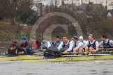The Boat Race season 2013 - fixture OUBC vs German Eight.
River Thames,
London SW15,

United Kingdom,
on 17 March 2013 at 15:27, image #144