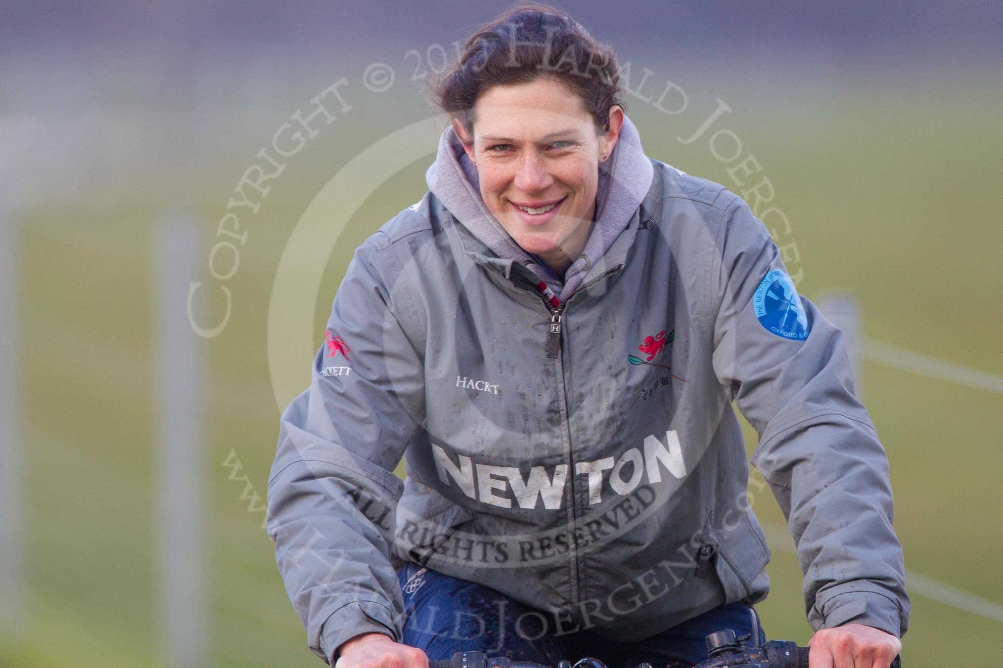 The Boat Race season 2013 - CUWBC training: Beijing Olympics Silver medallist and CUWBC Assistant Coach Annie Vernon..
River Thames near Remenham,
Henley-on-Thames,
Oxfordshire,
United Kingdom,
on 19 March 2013 at 16:17, image #133