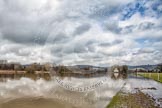 The Boat Race season 2013 - CUWBC training: The flooded River Thames at Remenham, with Temple Island marking the finish line for the Henley Boat Race..
River Thames near Remenham,
Henley-on-Thames,
Oxfordshire,
United Kingdom,
on 19 March 2013 at 13:14, image #1