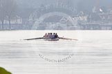 The Boat Race season 2013 - CUWBC training: The OULRC boat on the way from Henley to Temple Island during a training session for the Henley Boat Race..
River Thames near Remenham,
Henley-on-Thames,
Oxfordshire,
United Kingdom,
on 19 March 2013 at 14:23, image #10