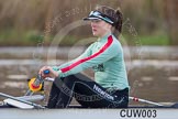 The Boat Race season 2013 - CUWBC training: The CUWBC Blue Boat, at bow Caroline Reid..
River Thames near Remenham,
Henley-on-Thames,
Oxfordshire,
United Kingdom,
on 19 March 2013 at 15:31, image #27