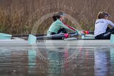 The Boat Race season 2013 - CUWBC training: In the CUWBC Blue Boat bow Caroline Reid and 2 Fay Sandford..
River Thames near Remenham,
Henley-on-Thames,
Oxfordshire,
United Kingdom,
on 19 March 2013 at 15:39, image #61