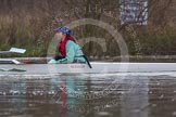 The Boat Race season 2013 - CUWBC training: In the CUWBC Blue Boat cox Esther Momcilovic..
River Thames near Remenham,
Henley-on-Thames,
Oxfordshire,
United Kingdom,
on 19 March 2013 at 15:39, image #66