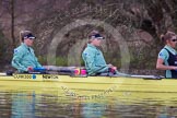 The Boat Race season 2013 - CUWBC training: In the CUWBC reserve boat Blondie bow Clare Hall, 2 Ania Slotala and 3 Rachel Boyd..
River Thames near Remenham,
Henley-on-Thames,
Oxfordshire,
United Kingdom,
on 19 March 2013 at 15:41, image #68