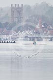 The Boat Race season 2013 - CUWBC training: The CUWBC Blue Boat and the OULBC boat on the River Thames with Henley-on-Thames in the background..
River Thames near Remenham,
Henley-on-Thames,
Oxfordshire,
United Kingdom,
on 19 March 2013 at 15:58, image #76