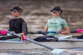 The Boat Race season 2013 - CUWBC training: The CUWBC Blue Boat - 7 seat Emily Day and stroke Holly Game..
River Thames near Remenham,
Henley-on-Thames,
Oxfordshire,
United Kingdom,
on 19 March 2013 at 16:30, image #156
