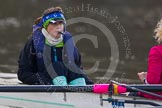 The Boat Race season 2013 - CUWBC training: The CUWBC Lightweights boat - cox Brielle Stark..
River Thames near Remenham,
Henley-on-Thames,
Oxfordshire,
United Kingdom,
on 19 March 2013 at 16:31, image #161
