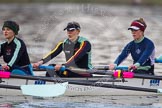 The Boat Race season 2013 - CUWBC training: The CUWBC Lightweights - 5 seat Diane Esson, 4 Lenka Veselovska and 3 Alexandra Kamins..
River Thames near Remenham,
Henley-on-Thames,
Oxfordshire,
United Kingdom,
on 19 March 2013 at 16:32, image #165