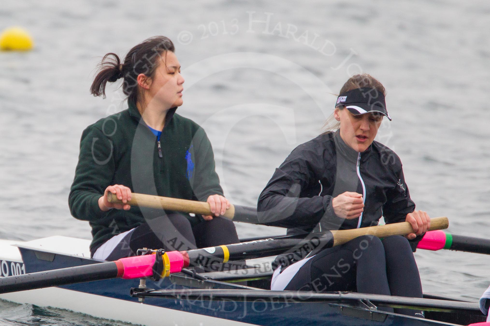 Intercollegiate Women's Race 2013: St John's College, Oxford, with Pirada Trongwongsa at bow and 2 Carly de Jonge.