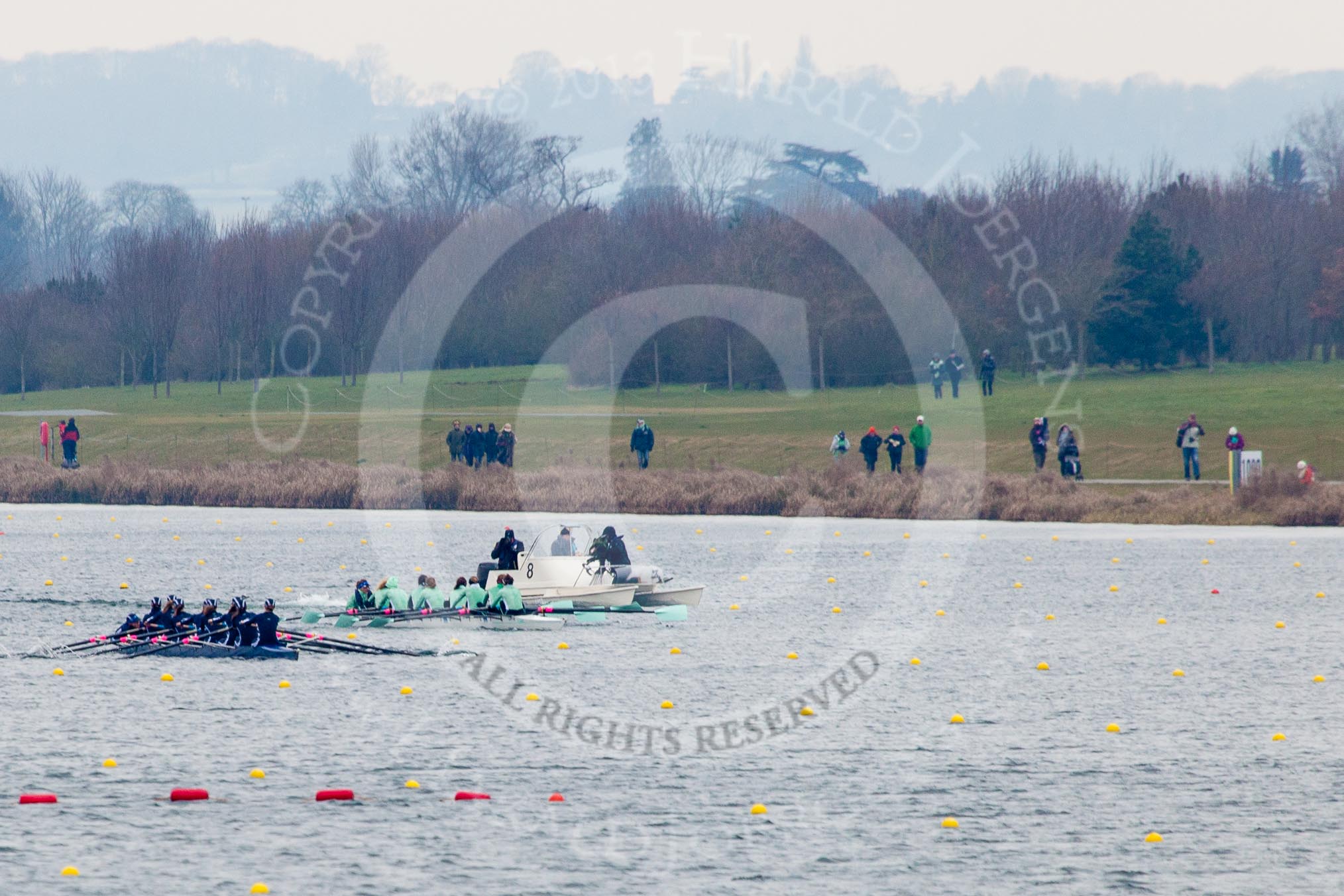 The Women's Boat Race and Henley Boat Races 2013.
Dorney Lake,
Dorney, Windsor,
Buckinghamshire,
United Kingdom,
on 24 March 2013 at 14:39, image #333