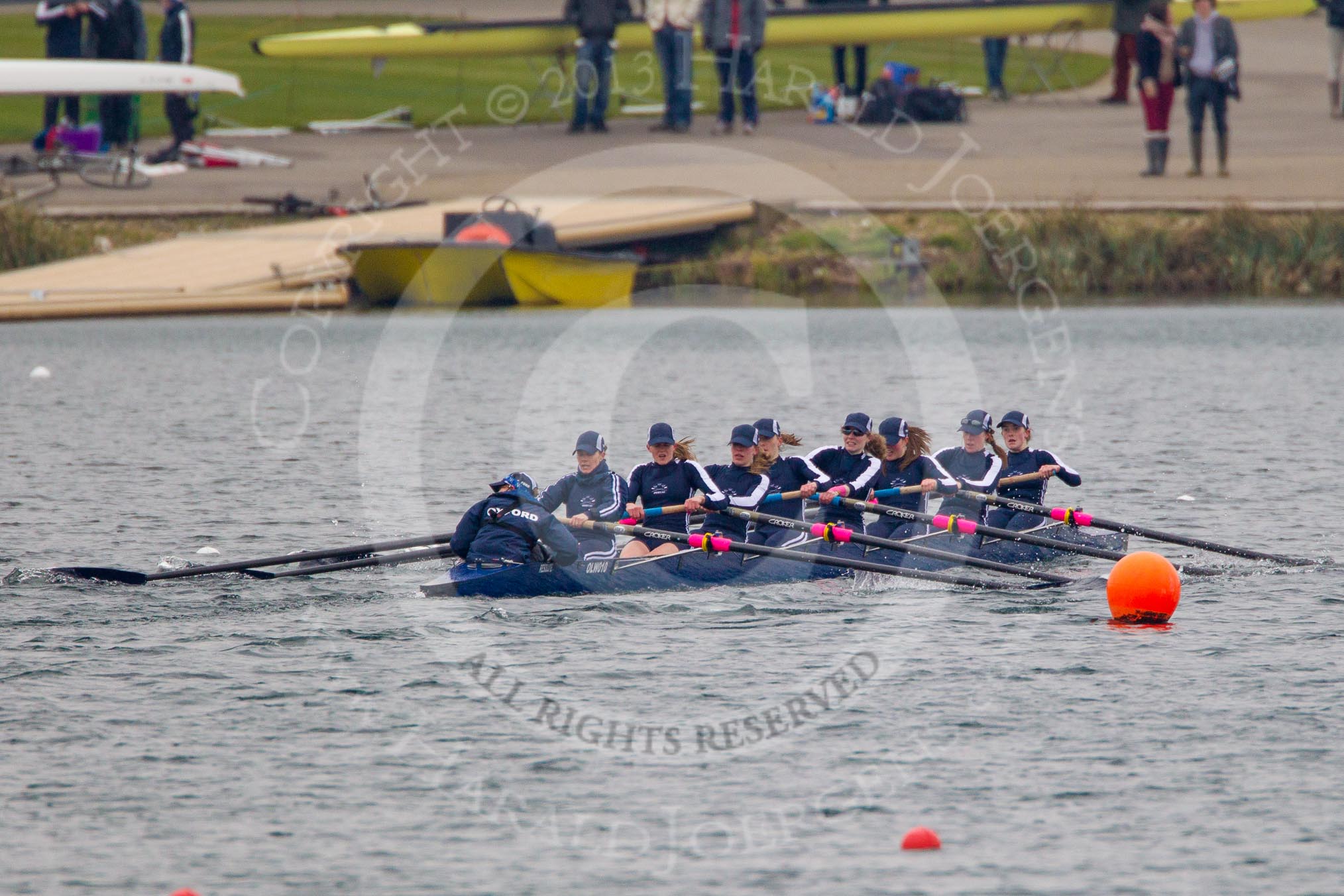 The Women's Boat Race and Henley Boat Races 2013.
Dorney Lake,
Dorney, Windsor,
Buckinghamshire,
United Kingdom,
on 24 March 2013 at 14:42, image #358