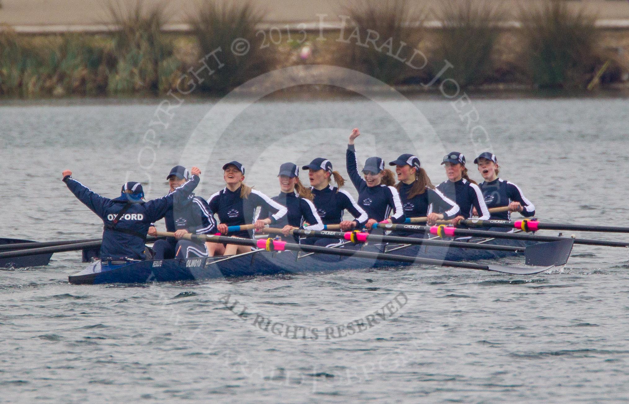 The Women's Boat Race and Henley Boat Races 2013.
Dorney Lake,
Dorney, Windsor,
Buckinghamshire,
United Kingdom,
on 24 March 2013 at 14:42, image #361