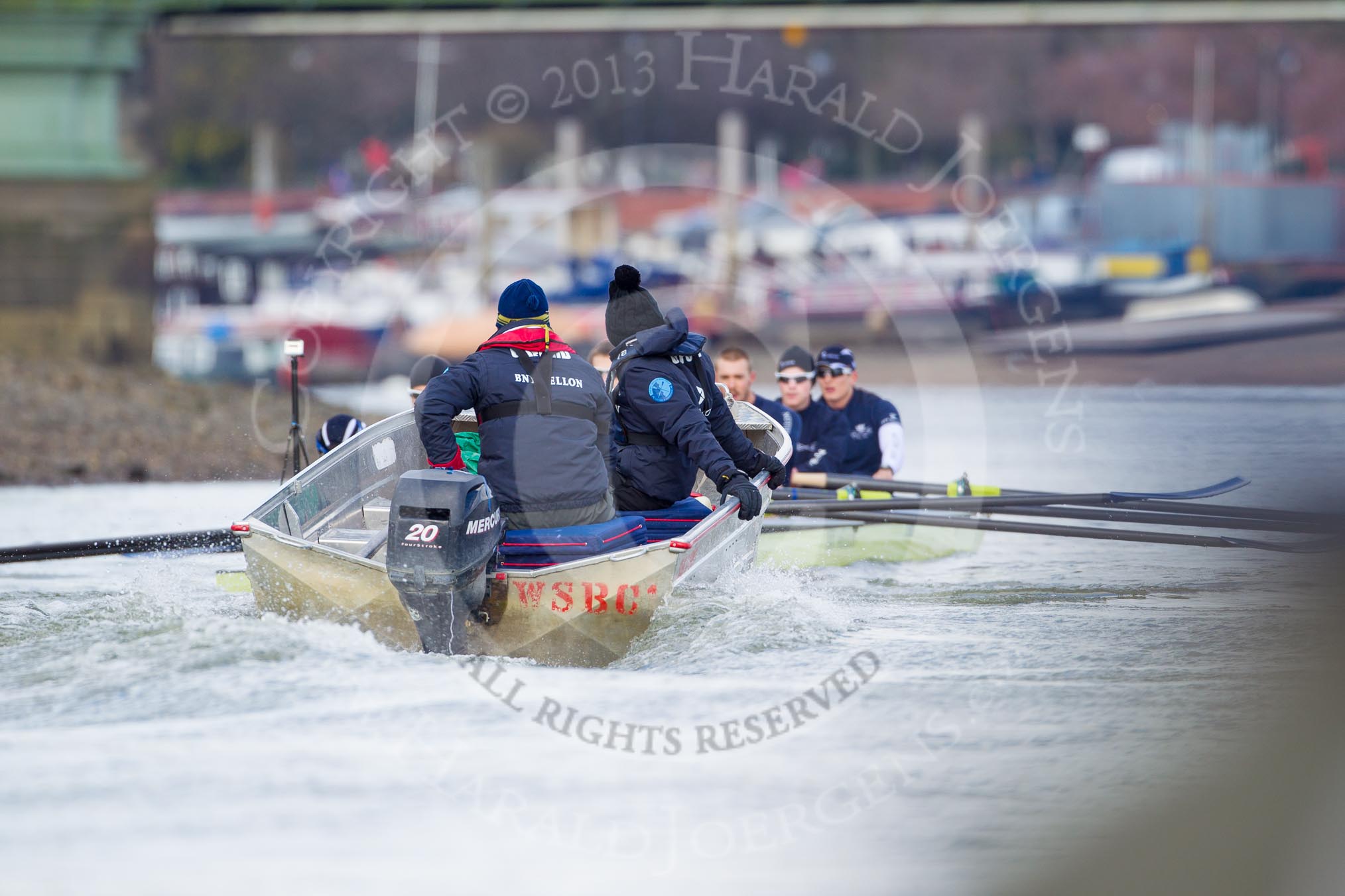 The Boat Race season 2013 -  Tideway Week (Friday) and press conferences.
River Thames,
London SW15,

United Kingdom,
on 29 March 2013 at 11:01, image #64