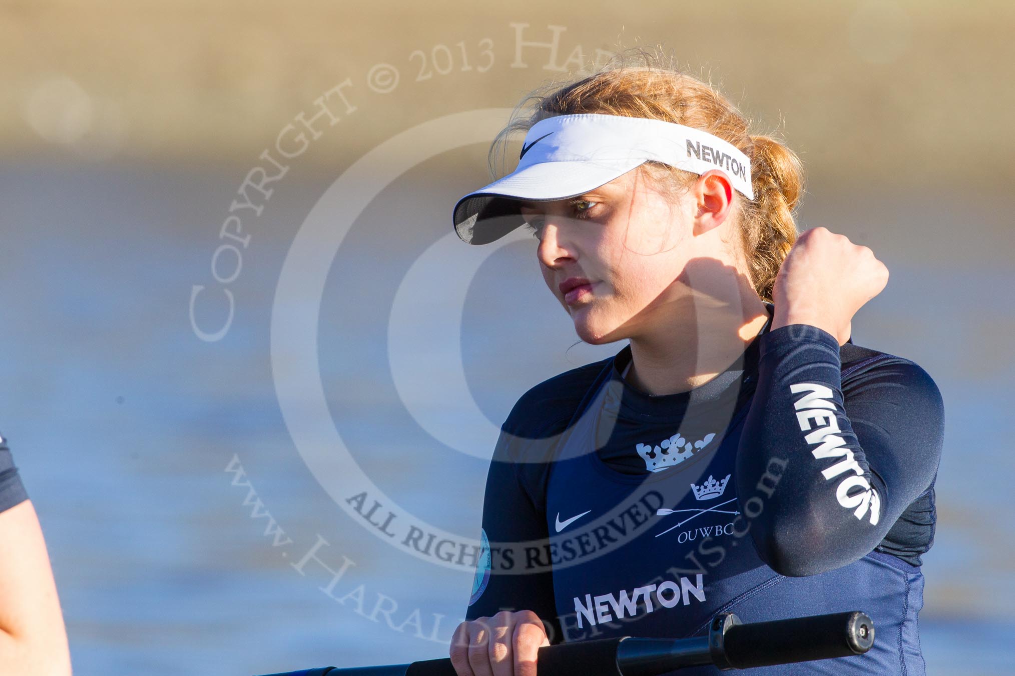 The Boat Race season 2014 - Women's Trial VIIIs (OUWBC, Oxford): Boudicca:  5 Nadine Graedel Iberg..
River Thames between Putney Bridge and Mortlake,
London SW15,

United Kingdom,
on 19 December 2013 at 12:31, image #12