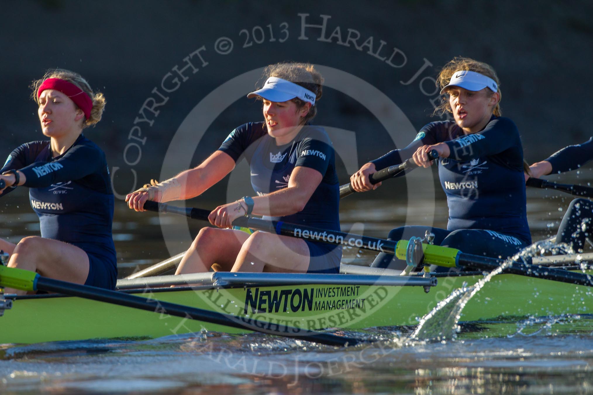 Photo 1312191251011D44758HaraldJoergens The Boat Race season 2014 - Women's Trial VIIIs (OUWBC, Oxford): Boudicca: 7 Maxie Scheske, 6 Lauren Kedar, 5 Nadine Graedel Iberg..
River Thames between Putney Bridge and Mortlake,
London SW15,
United Kingdom,
on 19 December 2013 at 12:51, image #135