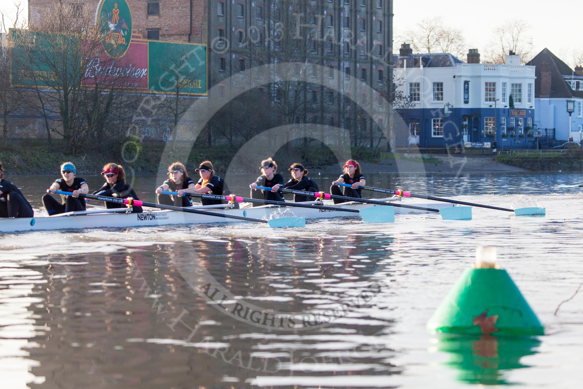 Photo 1312191422165D24656HaraldJoergens The Boat Race season 2014 - Women's Trial VIIIs(CUWBC, Cambridge): Wink Wink: 7 Jilly Tovey, 6 Fiona Macklin, 5 Caroline Reid, 4 Sara Lackner, 3 Hannah Roberts, 2 Sarah Crowther, Bow Ella Barnard..
River Thames between Putney Bridge and Mortlake,
London SW15,
United Kingdom,
on 19 December 2013 at 14:22, image #517