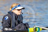 The Boat Race season 2014 - Women's Trial VIIIs (OUWBC, Oxford): Boudicca: Cox Erin Wysocki-Jones..
River Thames between Putney Bridge and Mortlake,
London SW15,

United Kingdom,
on 19 December 2013 at 12:31, image #17