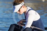 The Boat Race season 2014 - Women's Trial VIIIs (OUWBC, Oxford): Cleopatra: Stroke Laura Savarese..
River Thames between Putney Bridge and Mortlake,
London SW15,

United Kingdom,
on 19 December 2013 at 12:32, image #24
