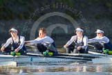 The Boat Race season 2014 - Women's Trial VIIIs (OUWBC, Oxford): Cleopatra: 4 Hannah Ledbury, 3 Isabelle Evans, 2 Chloe Farrar, Bow Elizabeth Fenje..
River Thames between Putney Bridge and Mortlake,
London SW15,

United Kingdom,
on 19 December 2013 at 12:49, image #116
