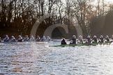 The Boat Race season 2014 - Women's Trial VIIIs (OUWBC, Oxford): Boudicca vs Cleopatra..
River Thames between Putney Bridge and Mortlake,
London SW15,

United Kingdom,
on 19 December 2013 at 12:55, image #159