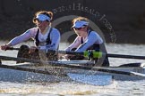 The Boat Race season 2014 - Women's Trial VIIIs (OUWBC, Oxford): Cleopatra: 2 Chloe Farrar, Bow Elizabeth Fenje..
River Thames between Putney Bridge and Mortlake,
London SW15,

United Kingdom,
on 19 December 2013 at 13:01, image #210