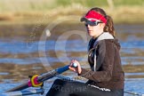 The Boat Race season 2014 - Women's Trial VIIIs(CUWBC, Cambridge): Wink Wink:  6 Fiona Macklin..
River Thames between Putney Bridge and Mortlake,
London SW15,

United Kingdom,
on 19 December 2013 at 13:47, image #264