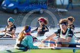 The Boat Race season 2014 - Women's Trial VIIIs(CUWBC, Cambridge): Wink Wink:  7 Jilly Tovey, 6 Fiona Macklin..
River Thames between Putney Bridge and Mortlake,
London SW15,

United Kingdom,
on 19 December 2013 at 14:03, image #326