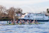 The Boat Race season 2014 - Women's Trial VIIIs(CUWBC, Cambridge): Nudge Nudge vs Wink Wink..
River Thames between Putney Bridge and Mortlake,
London SW15,

United Kingdom,
on 19 December 2013 at 14:04, image #357