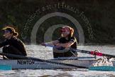 The Boat Race season 2014 - Women's Trial VIIIs(CUWBC, Cambridge): Wink Wink: 2 Sarah Crowther, Bow Ella Barnard..
River Thames between Putney Bridge and Mortlake,
London SW15,

United Kingdom,
on 19 December 2013 at 14:13, image #434