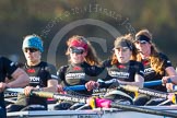 The Boat Race season 2014 - Women's Trial VIIIs(CUWBC, Cambridge): Wink Wink: 7 Jilly Tovey, 6 Fiona Macklin, 5 Caroline Reid, 4 Sara Lackner..
River Thames between Putney Bridge and Mortlake,
London SW15,

United Kingdom,
on 19 December 2013 at 14:23, image #532