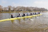 The Boat Race season 2014 - fixture OUWBC vs Molesey BC: The OUWBC Eight - Cox:Erin Wysocki-Jones, Stroke:Laura Savarese, 7:Anastasia Chitty, 6:Lauren Kedar, 5:Amber De Vere, 4:Nadine Graedel Iberg, 3:Maxie Scheske, 2:Alice Carrington-Windo, Bow:Elizabeth Fenje..




on 01 March 2014 at 11:54, image #18
