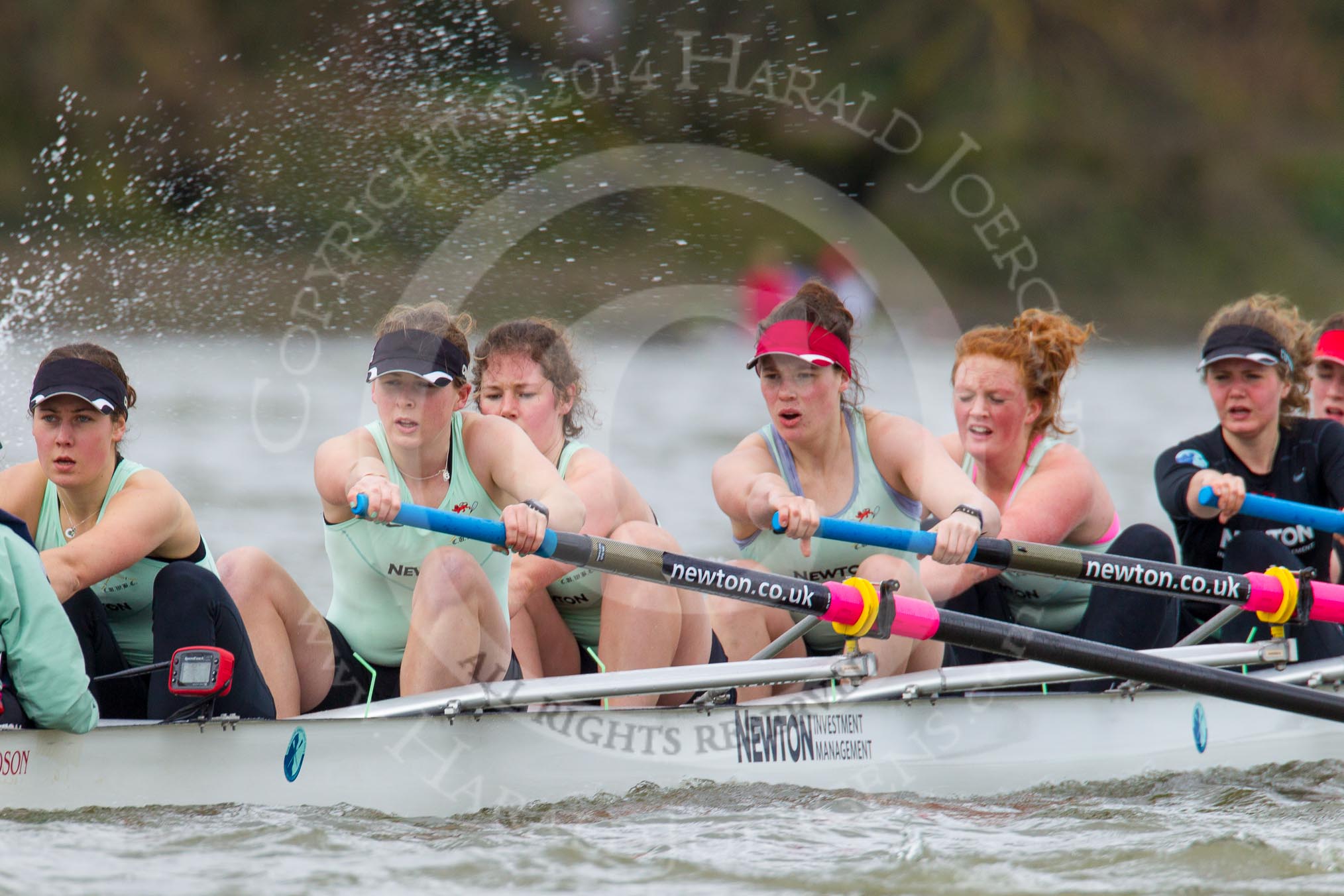 The Boat Race season 2014 - fixture CUWBC vs Thames RC: In the Cambridge boat 7 Claire Watkins, 6 Melissa Wilson, 5 Catherine Foot, 4 Izzy Vyvyan, 3 Holly Game, 2 Kate Ashley..




on 02 March 2014 at 13:12, image #68