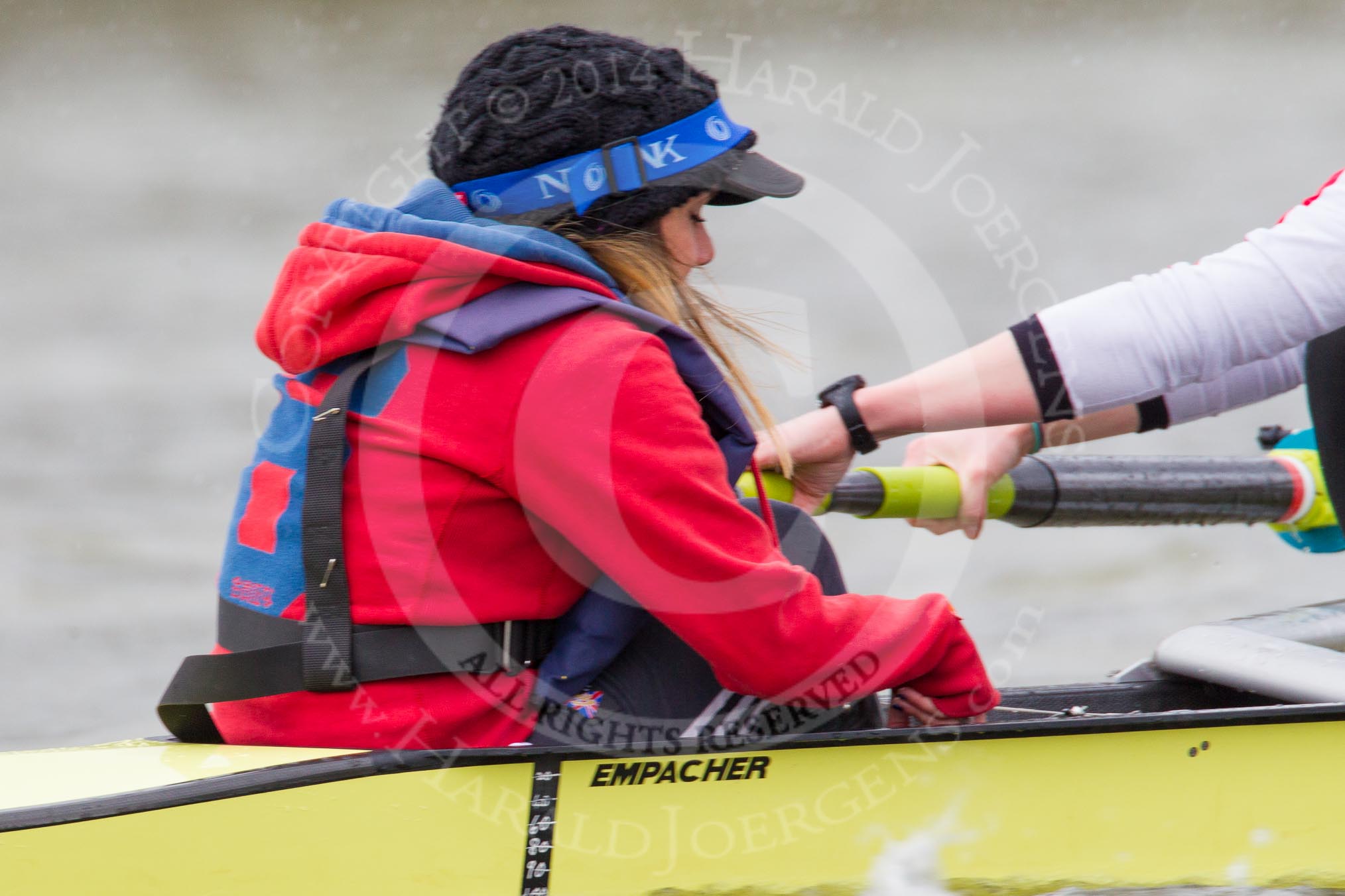 The Boat Race season 2014 - fixture CUWBC vs Thames RC: In the Thames RC boat cox Hannah Burke..




on 02 March 2014 at 13:13, image #84