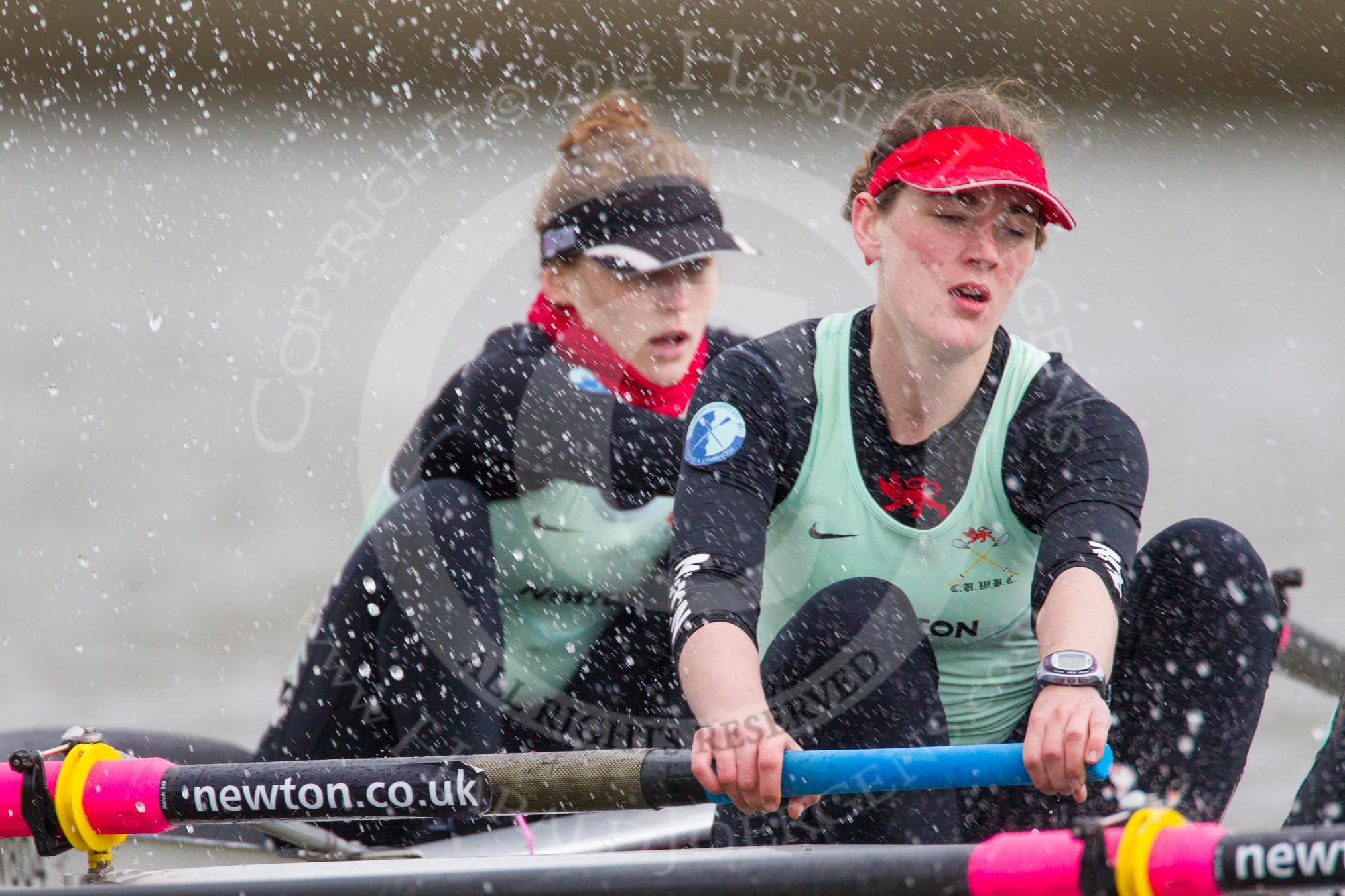 The Boat Race season 2014 - fixture CUWBC vs Thames RC: In the Cambridge boat at bow Caroline Reid, 2 Kate Ashley..




on 02 March 2014 at 13:57, image #140