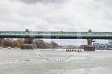 The Boat Race season 2014 - fixture CUWBC vs Thames RC: The Cambridge boat (left) and the Thames RC boat (right) waiting for the start of the race near Putney Bridge..




on 02 March 2014 at 13:08, image #26