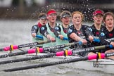 The Boat Race season 2014 - fixture CUWBC vs Thames RC: In the Cambridge boat at bow Caroline Reid, 2 Kate Ashley, 3 Holly Game, 4 Izzy Vyvyan, 5 Catherine Foot, 6 Melissa Wilson..




on 02 March 2014 at 14:02, image #175
