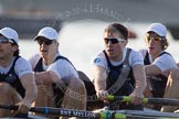 The Boat Race season 2014 - fixture OUBC vs German U23: The OUBC boat: Stroke Constantine Louloudis, 7 Sam O’Connor, 6 Michael Di Santo, 5 Malcolm Howard..
River Thames between Putney Bridge and Chiswick Bridge,



on 08 March 2014 at 16:46, image #40