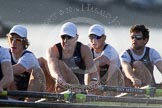 The Boat Race season 2014 - fixture OUBC vs German U23: The OUBC boat:  4 Thomas Swartz, 3 Karl Hudspith, 2 Chris Fairweather, bow Storm Uru..
River Thames between Putney Bridge and Chiswick Bridge,



on 08 March 2014 at 16:46, image #42