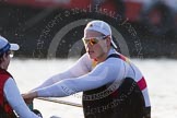 The Boat Race season 2014 - fixture OUBC vs German U23: The German U23-boat: Cox Torben Johannesen and stroke Eike Kutzki..
River Thames between Putney Bridge and Chiswick Bridge,



on 08 March 2014 at 16:46, image #44