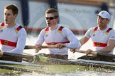 The Boat Race season 2014 - fixture OUBC vs German U23: The German U23-boat: 3 Malte Daberkow, 2 Finn Knuppel, bow Jonas Wiesen..
River Thames between Putney Bridge and Chiswick Bridge,



on 08 March 2014 at 16:46, image #51