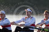 The Boat Race season 2014 - fixture OUBC vs German U23: The German U23-boat: 7 Ole Schwiethal, 6 Arne Schwiethal, 5 Johannes Weissenfeld..
River Thames between Putney Bridge and Chiswick Bridge,



on 08 March 2014 at 16:48, image #65