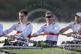 The Boat Race season 2014 - fixture OUBC vs German U23: The German U23-boat: 3 Malte Daberkow, 2 Finn Knuppel, bow Jonas Wiesen..
River Thames between Putney Bridge and Chiswick Bridge,



on 08 March 2014 at 16:48, image #70