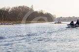 The Boat Race season 2014 - fixture OUBC vs German U23: The German U23-boat and the OUBC during a break between the two races..
River Thames between Putney Bridge and Chiswick Bridge,



on 08 March 2014 at 16:57, image #164