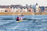 The Boat Race season 2014 - fixture OUBC vs German U23: The German U23 boat during the second race..
River Thames between Putney Bridge and Chiswick Bridge,



on 08 March 2014 at 17:05, image #226